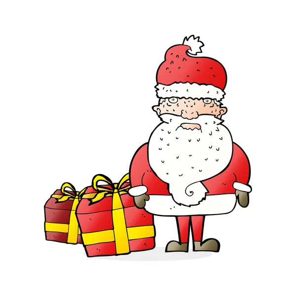 Cartoon santa claus — Stock Vector