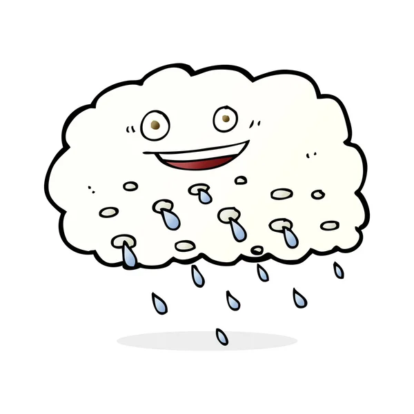 Dibujos animados feliz raincloud — Vector de stock