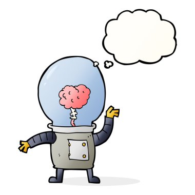 Düşünce baloncuklu robot robot robot robot.