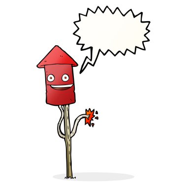 Konuşma baloncuklu havai fişek gösterisi