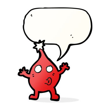 Konuşma balonlu komik noel karakteri