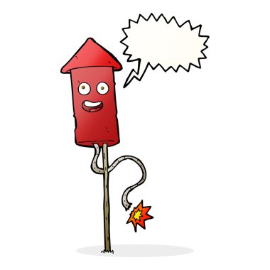 Konuşma baloncuklu havai fişek gösterisi