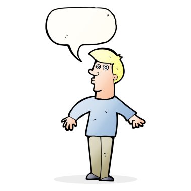 Çizgi film adamı konuşma balonuyla şaşırttı.