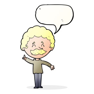 Konuşma baloncuğu fikri olan çizgi film adamı.