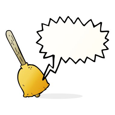 Konuşma baloncuklu çizgi film çanı