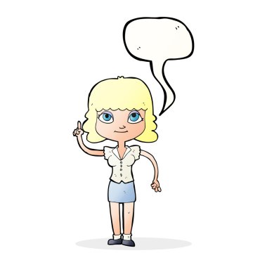 konuşma balonu fikirle kadınla çizgi film