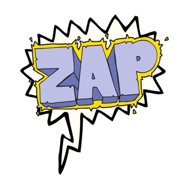 konuşma kabarcık karikatür zap sembolü