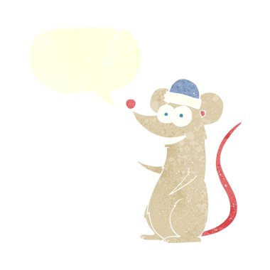 FreeHand retro karikatür mutlu fare