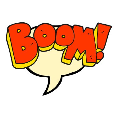 konuşma balonu karikatür patlama