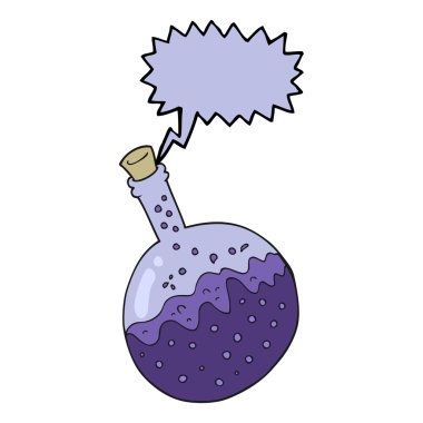 konuşma kabarcık karikatür kimyasallar