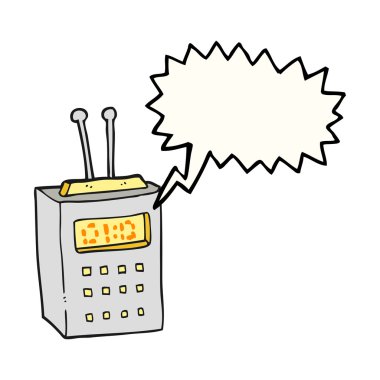 konuşma kabarcık karikatür bilimsel aygıt