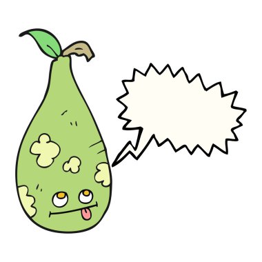 konuşma kabarcık karikatür armut