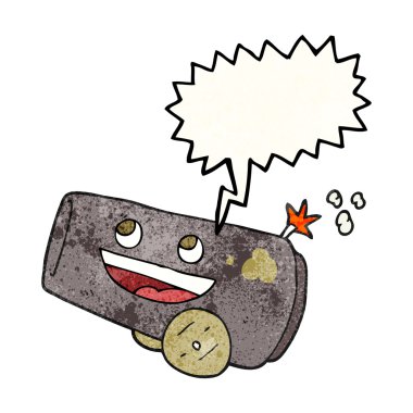 konuşma balonu dokulu çizgi film savaş topu