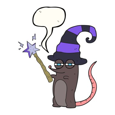 konuşma balonu çizgi film sihirli cadı fare