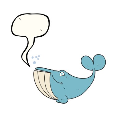 konuşma kabarcık karikatür balina