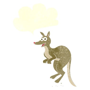 FreeHand retro karikatür kanguru