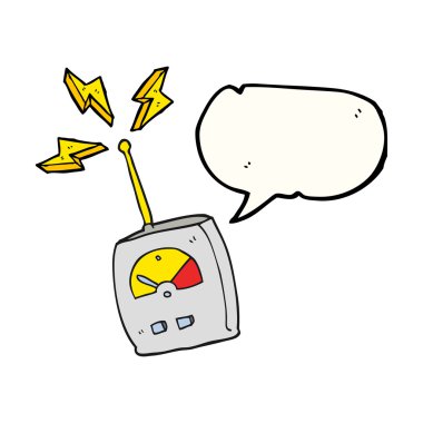 konuşma kabarcık karikatür bilim ekipman