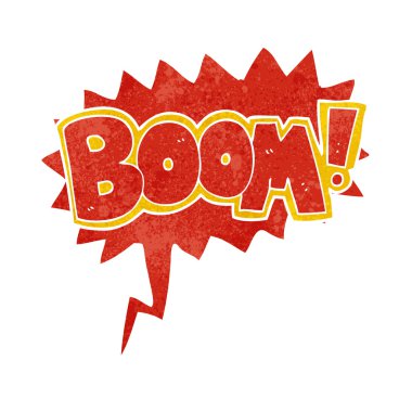 Retro çizgi film çizgi roman pow 