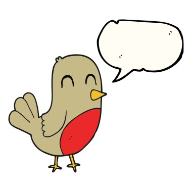 konuşma kabarcık karikatür robin