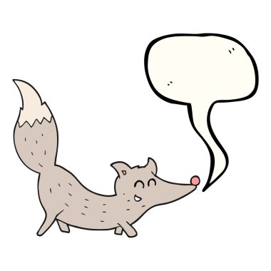 konuşma balonu çizgi film küçük kurt