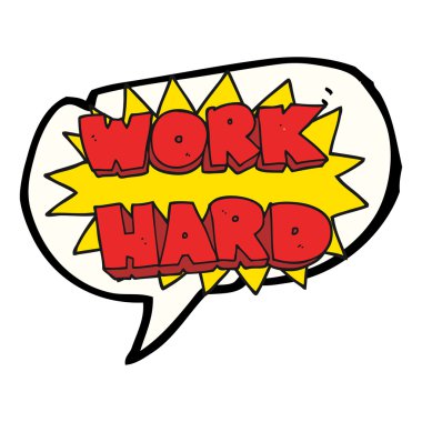 konuşma kabarcık karikatür çalışma zor sembolü