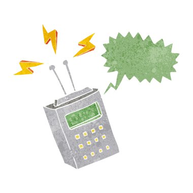 FreeHand retro karikatür bilimsel aygıt