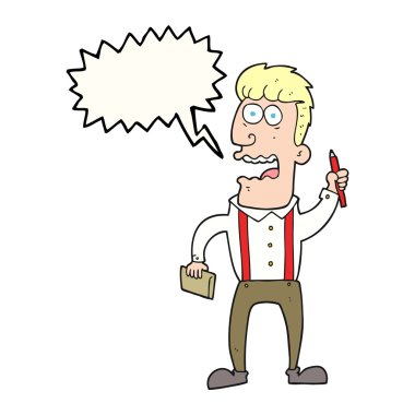 konuşma kabarcık karikatür muhabir vurguladı