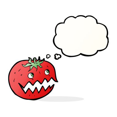 çizgi film domates ile konuşma balonu