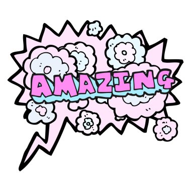 konuşma balonu çizgi film muhteşem kelime