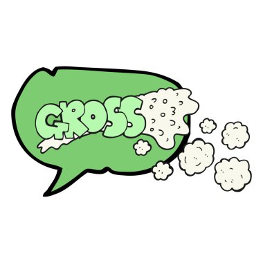 Brüt konuşma kabarcık karikatür