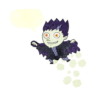 FreeHand retro karikatür vampir