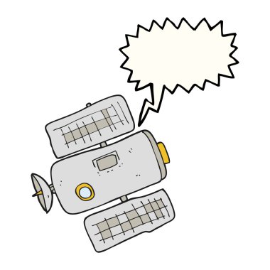 konuşma balonu çizgi film uzay istasyonu