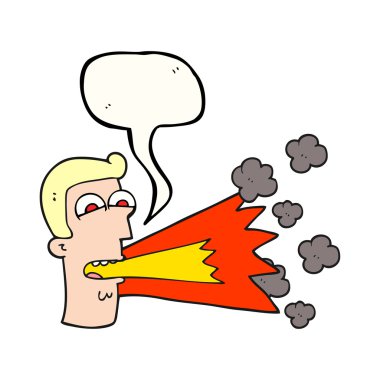 konuşma kabarcık karikatür bağıran adam