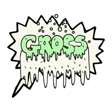 konuşma kabarcık karikatür brüt sembolü