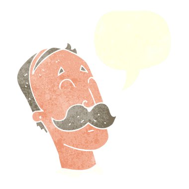 karikatür ciddi bir yüz