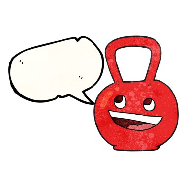 konuşma balonu dokulu çizgi film su ısıtıcısı çan