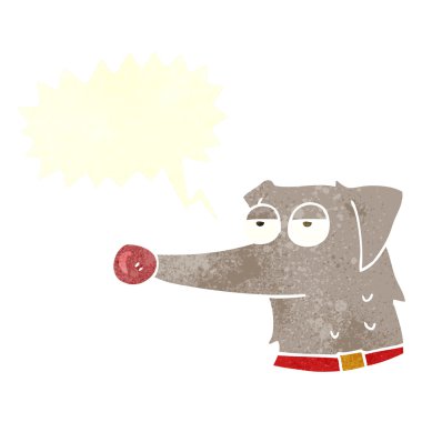 FreeHand retro karikatür köpek ile 