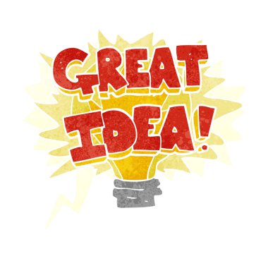 FreeHand retro çizgi film harika fikir 