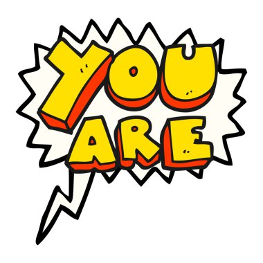 konuşma kabarcık karikatür metin vardır