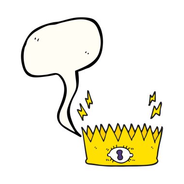 konuşma balonu çizgi film sihirli taç