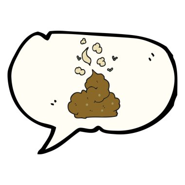 konuşma kabarcık karikatür brüt kaka