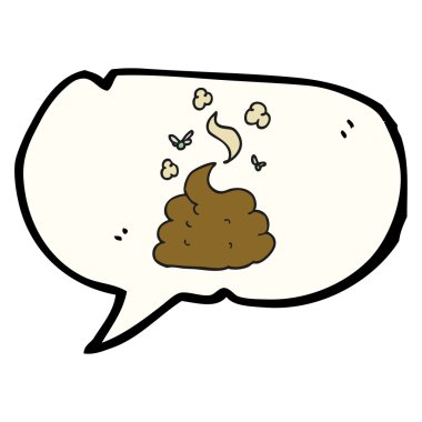 konuşma kabarcık karikatür brüt kaka