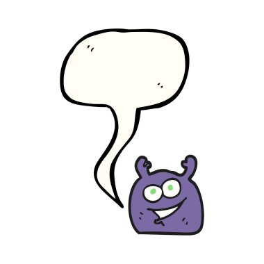 konuşma balonu çizgi film küçük yabancı