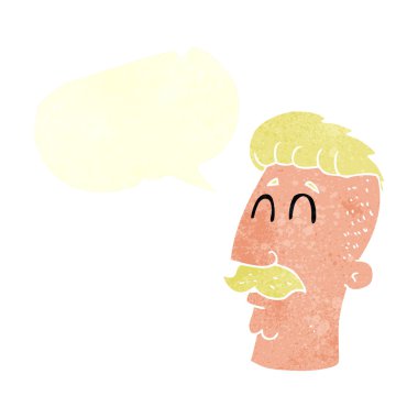 FreeHand retro karikatür adamla 