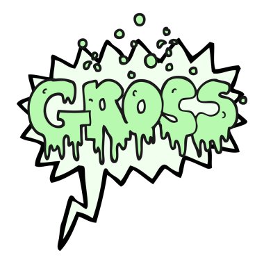 konuşma kabarcık karikatür kelime Brüt