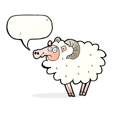 Konuşma baloncuklu çizgi film koçu