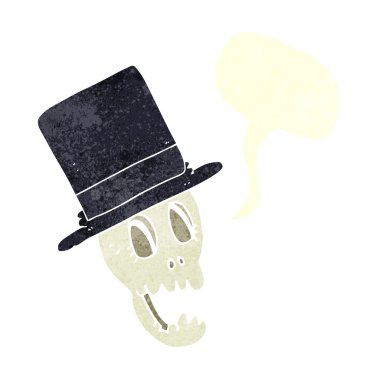 FreeHand retro karikatür üst şapka