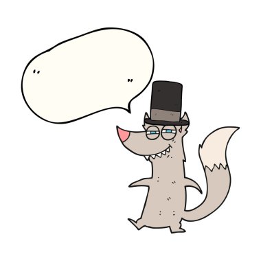 konuşma balonu çizgi film küçük zengin kurt