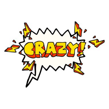 konuşma kabarcık karikatür Not deli