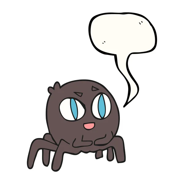 演讲泡沫卡通蜘蛛 — 图库矢量图片